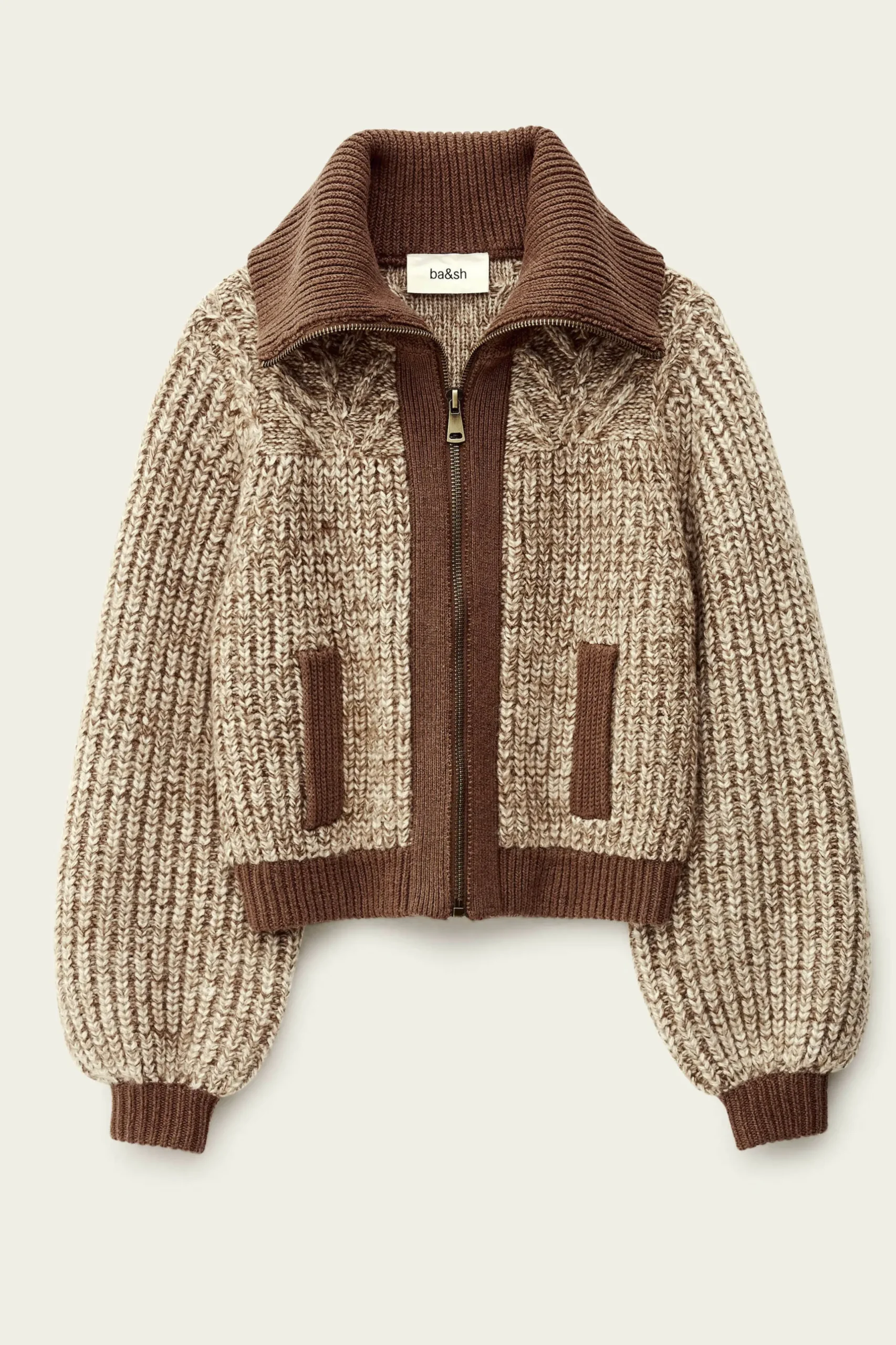 RABEL gilet zippé maille