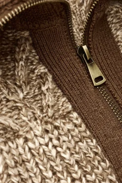 RABEL gilet zippé maille