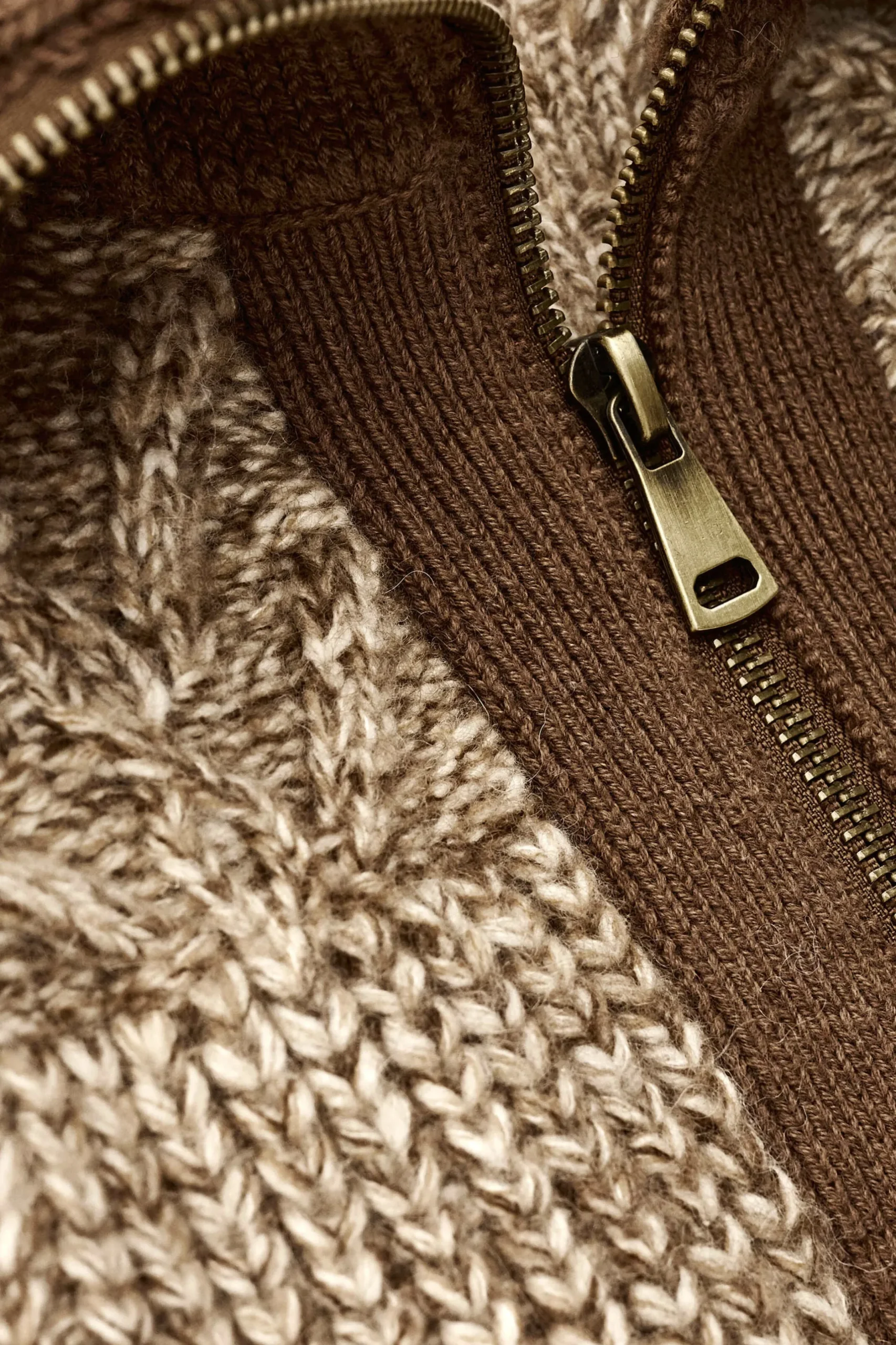 RABEL gilet zippé maille