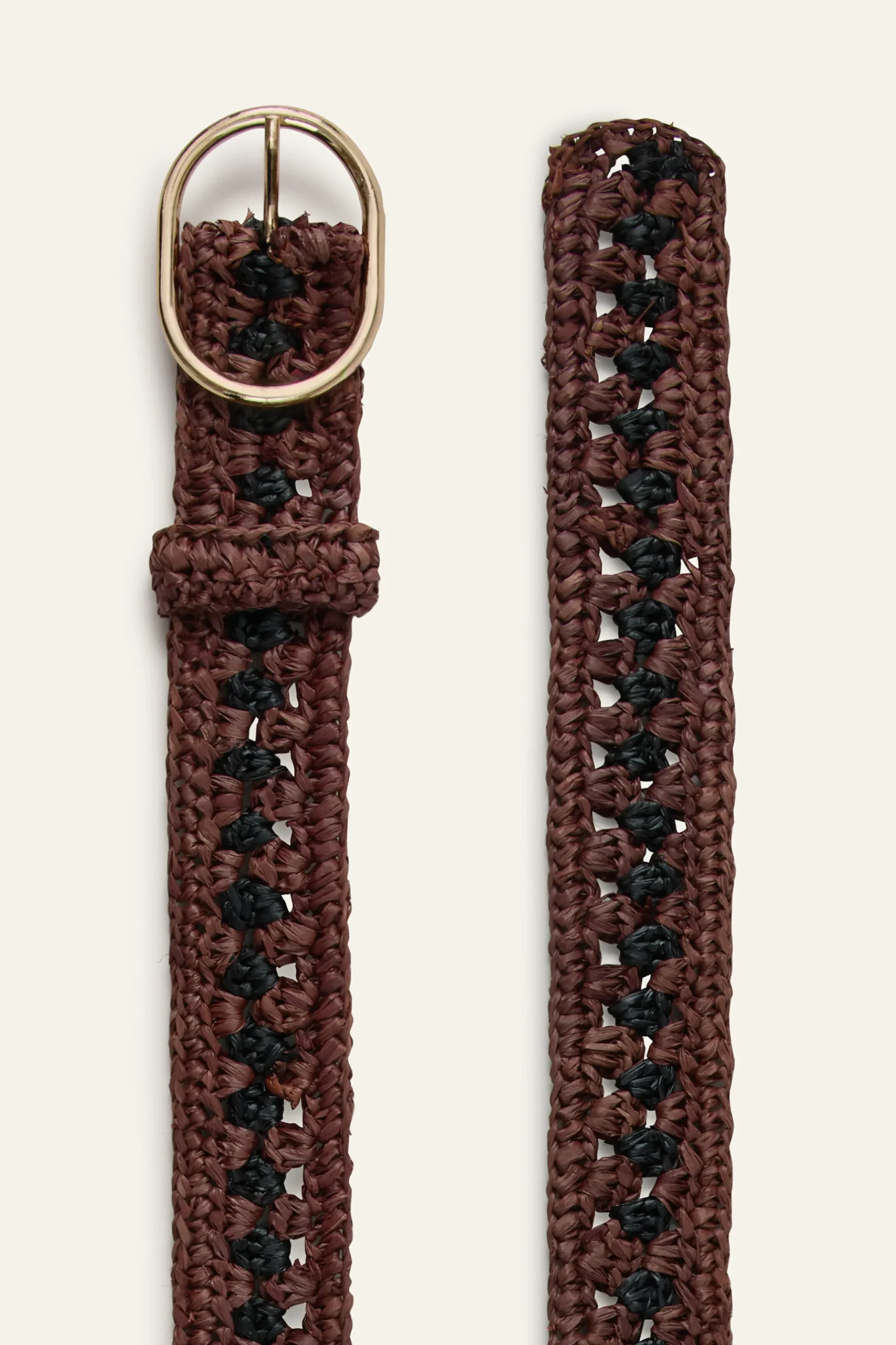 RAPHIA ceinture raphia tresse