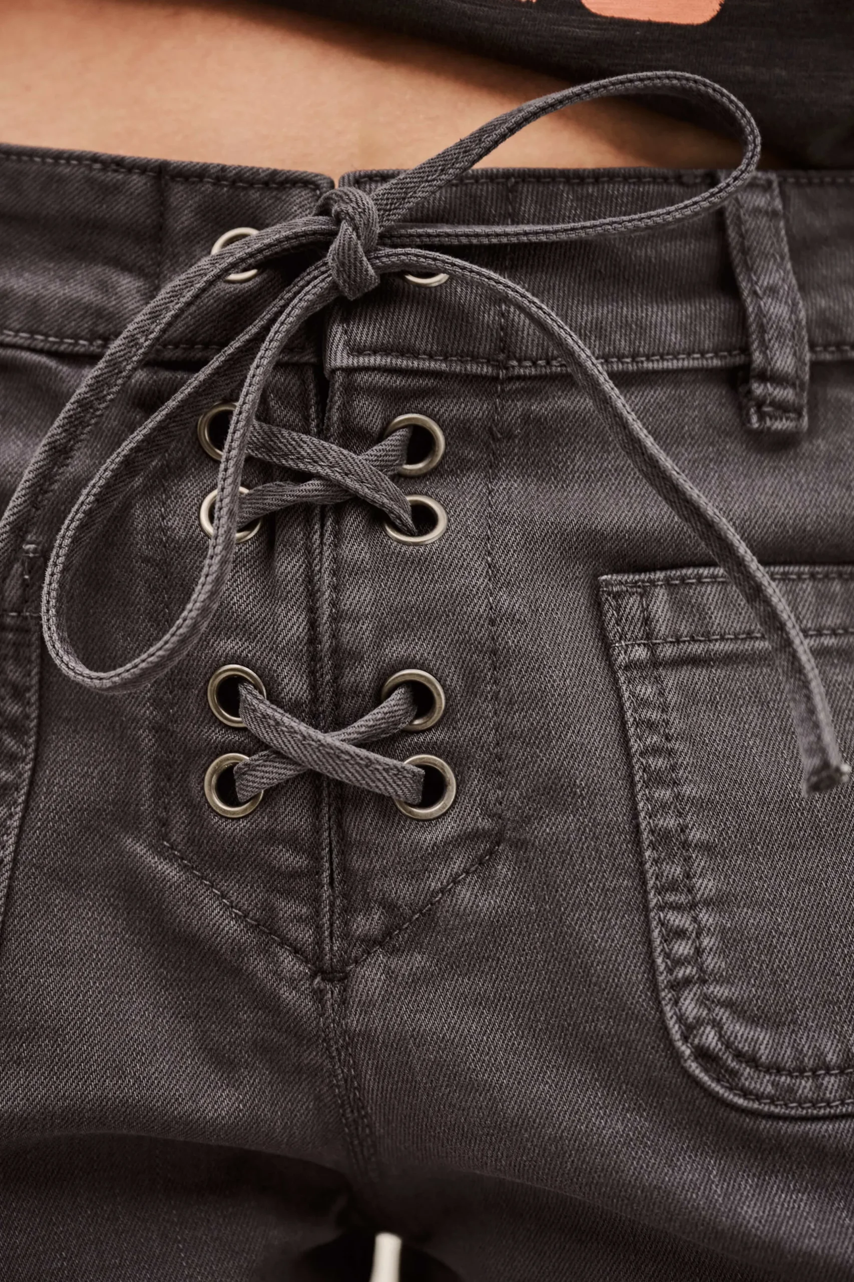 RENO short denim taille haute