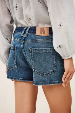 RIO short denim taille haute