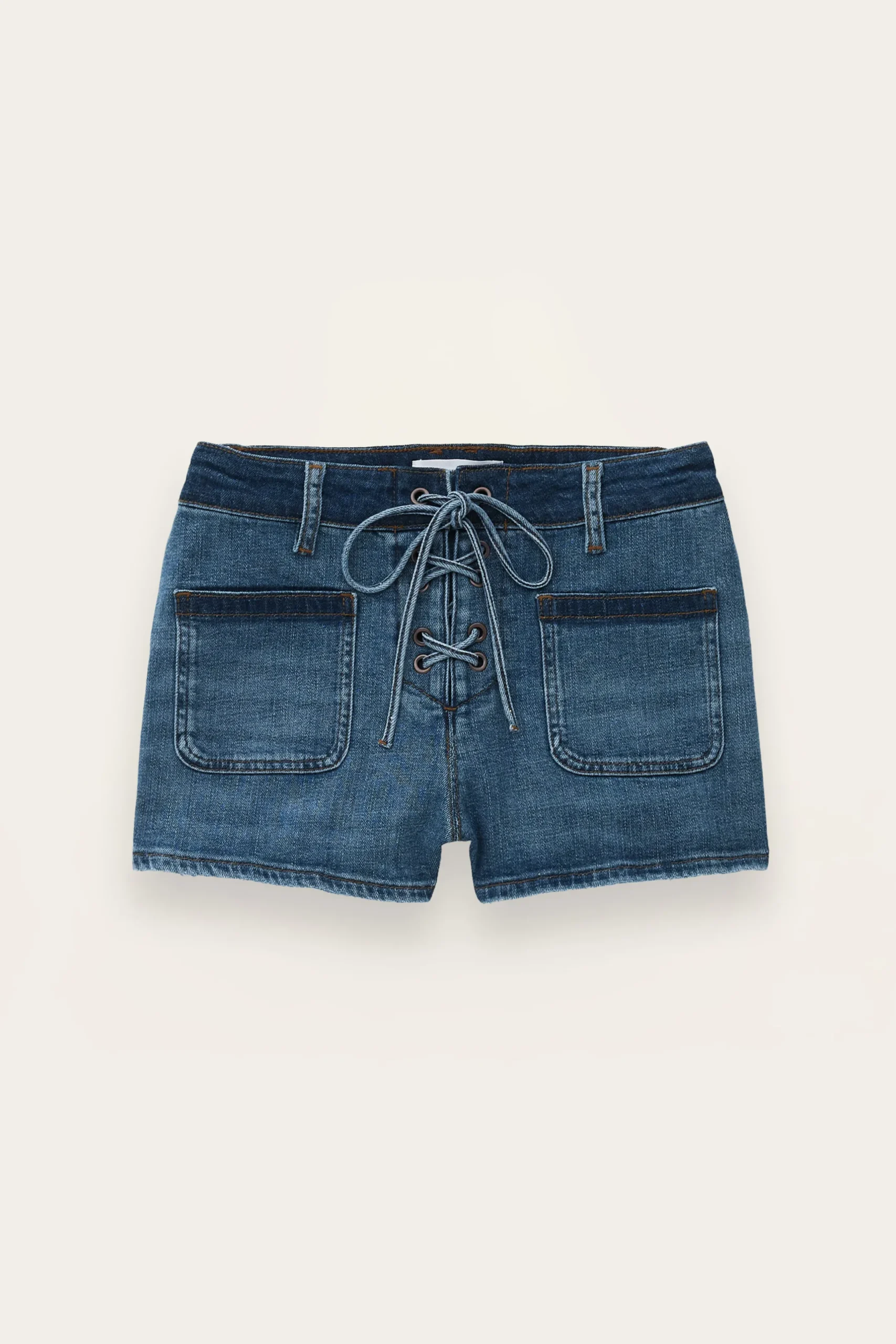 RIO short denim taille haute