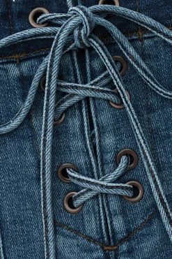 RIO short denim taille haute
