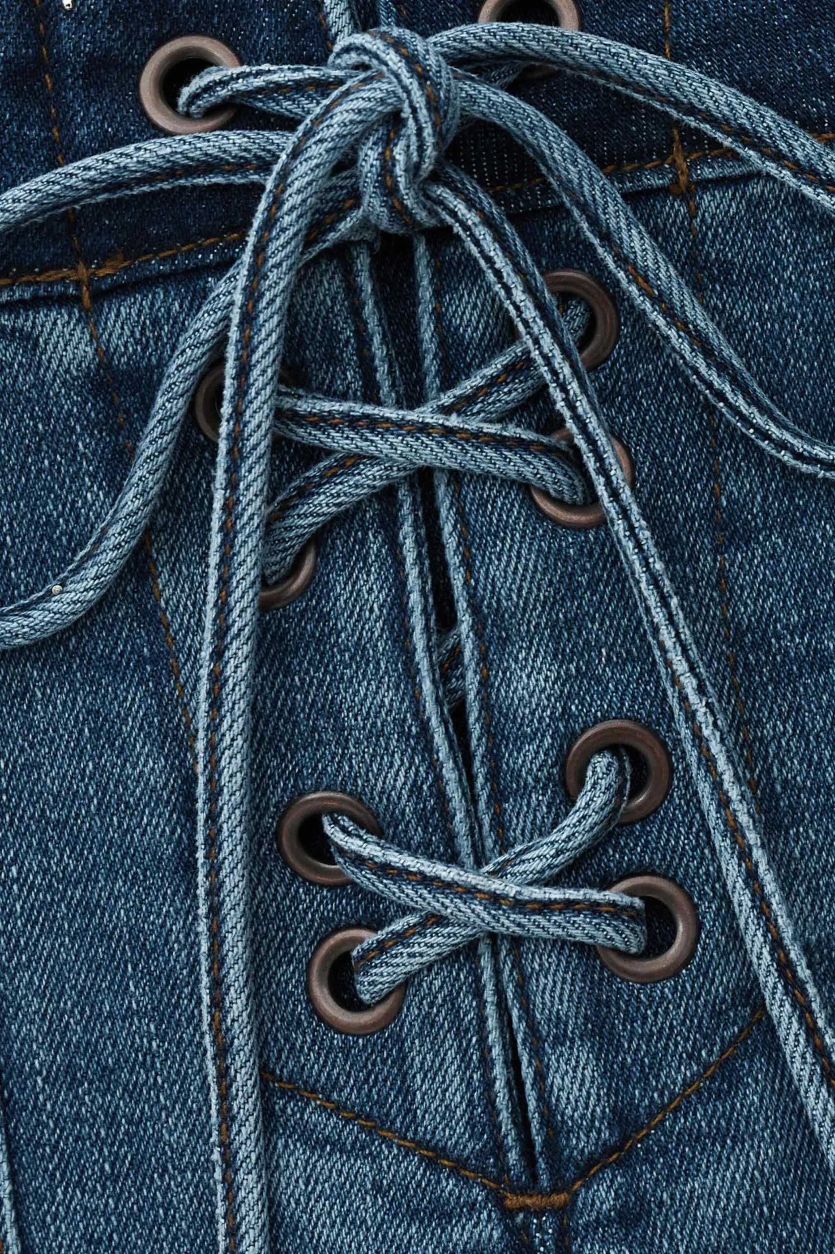 RIO short denim taille haute