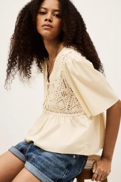 SALVI blouse manches courtes