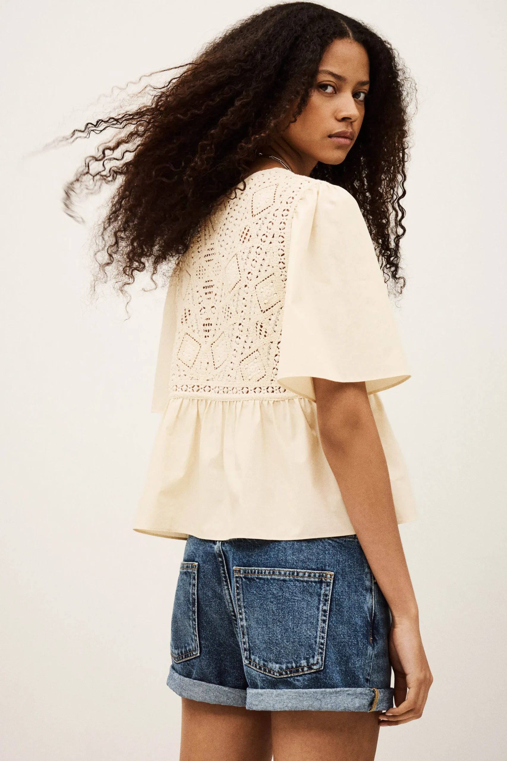 SALVI blouse manches courtes