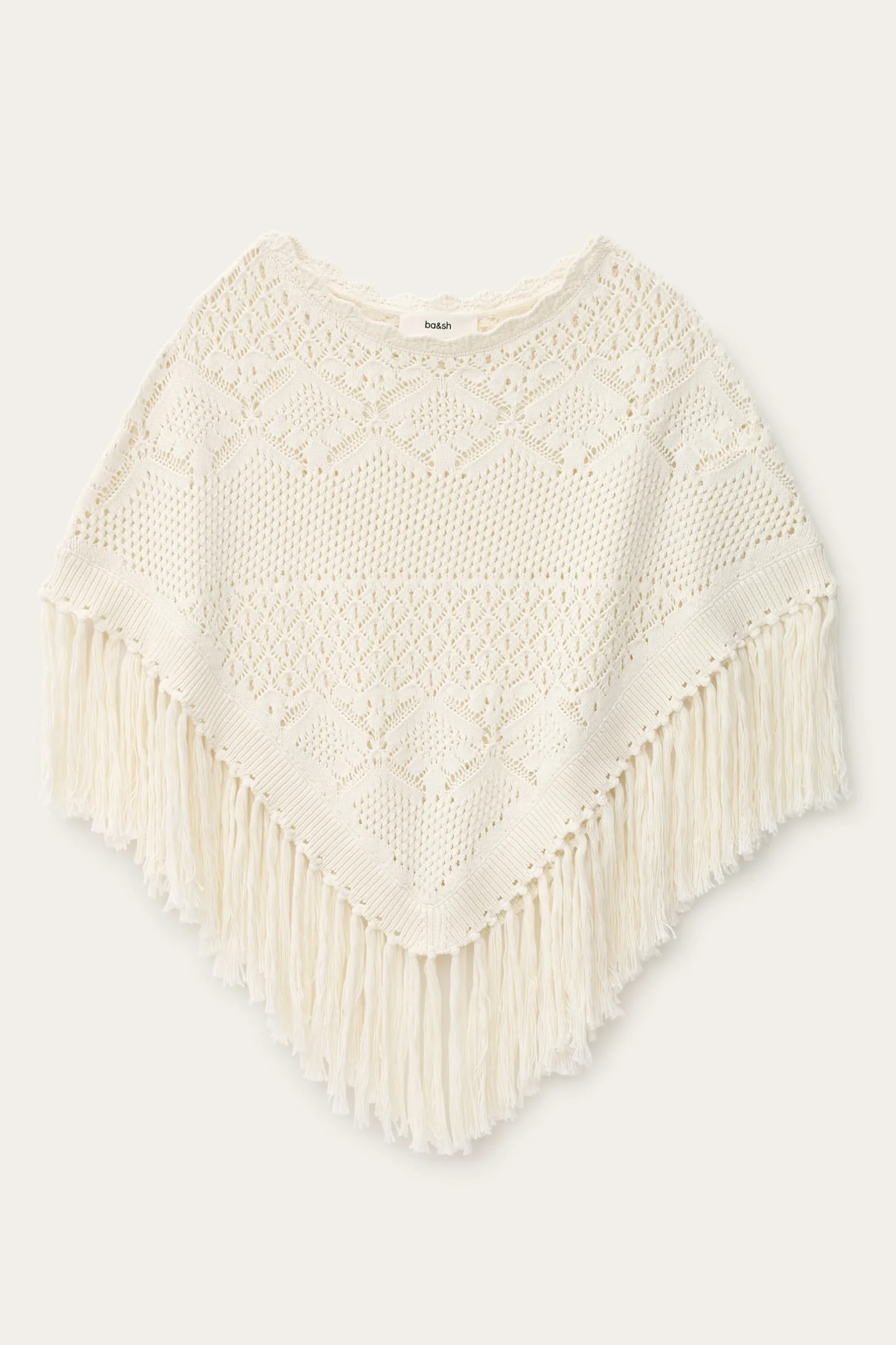 SANDY poncho maille coton