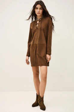 SEDA robe courte daim