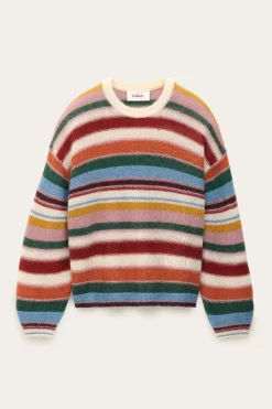 SERENA pull rayé oversized