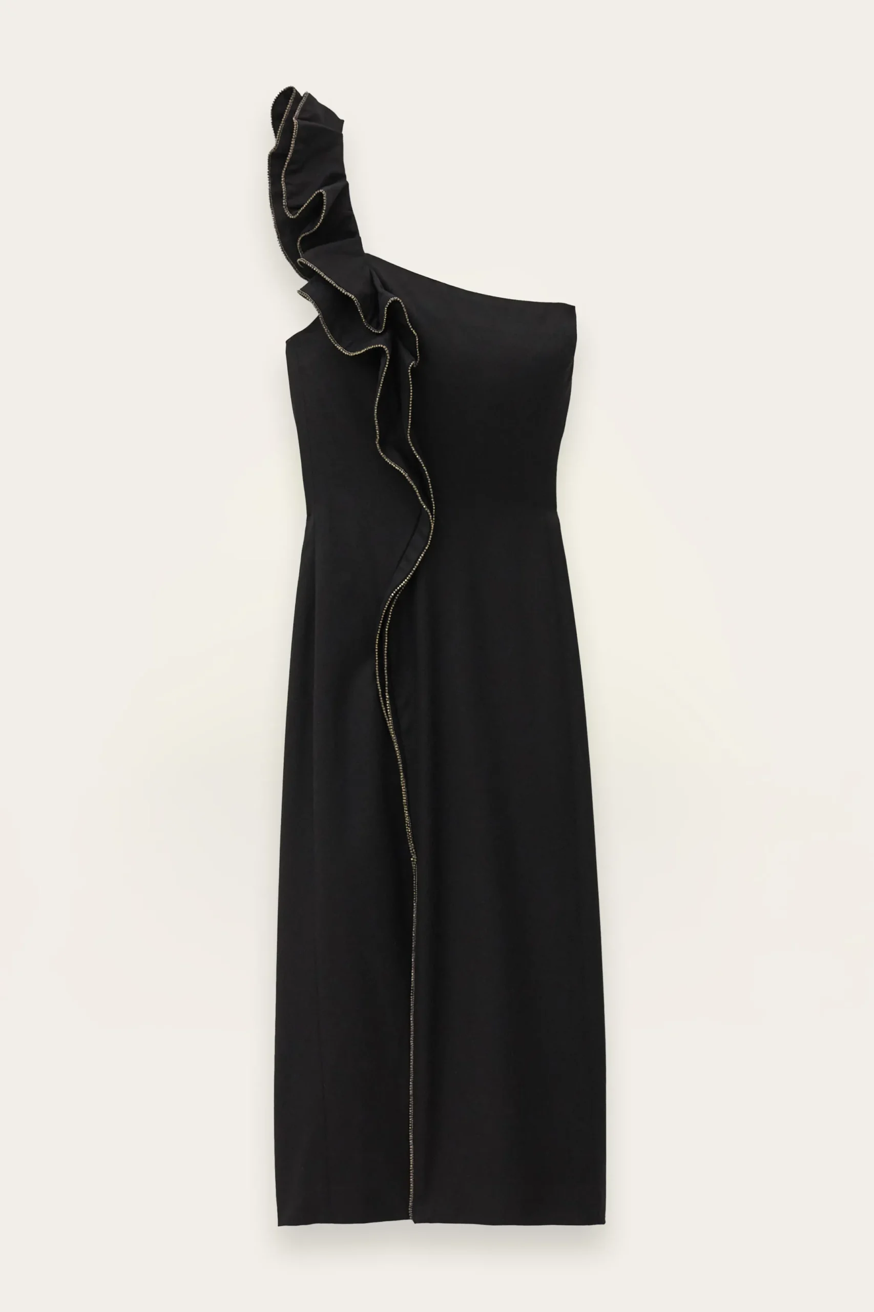 SILLA robe one shoulder a volant