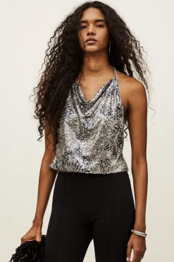 SIMONA top bénitier paillettes