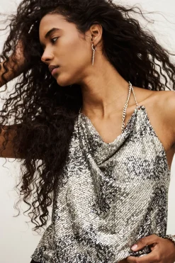 SIMONA top bénitier paillettes