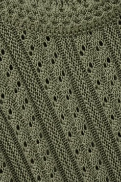 SINNTA robe tricotee sans manches plissee