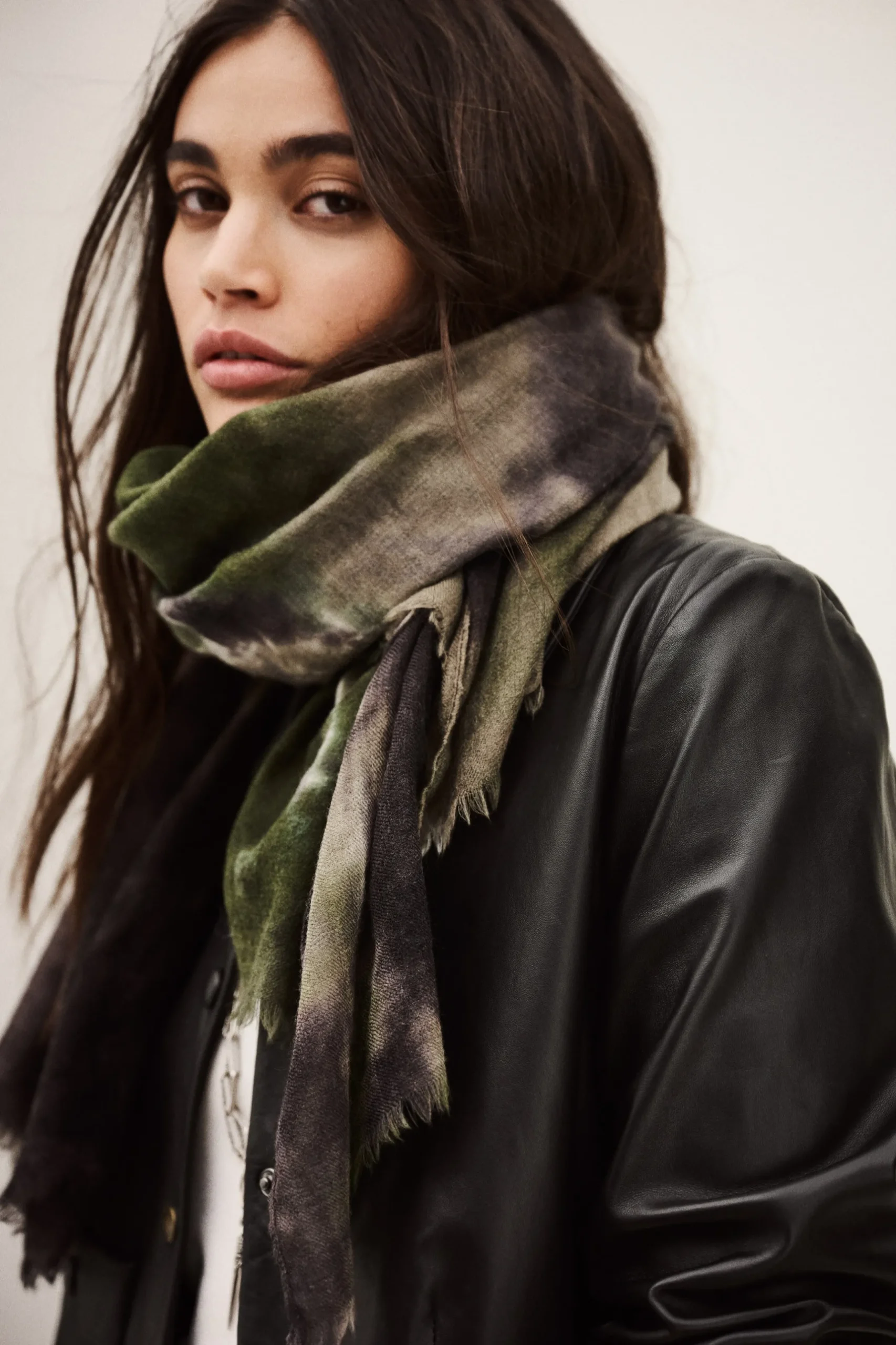SOFIA foulard laine soie