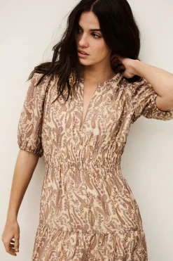 TANYSSA robe midi imprimée