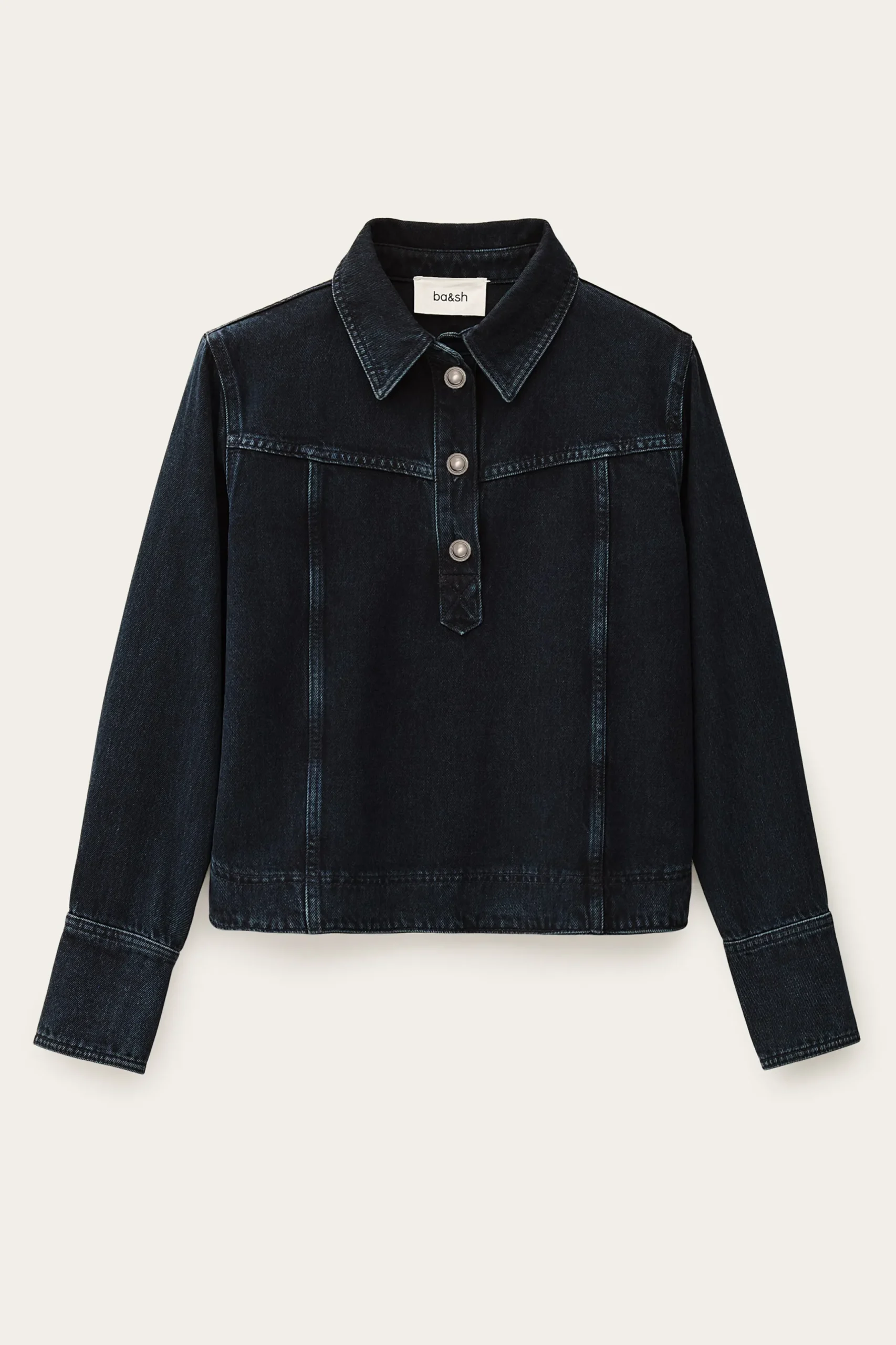 TAVY top denim droit