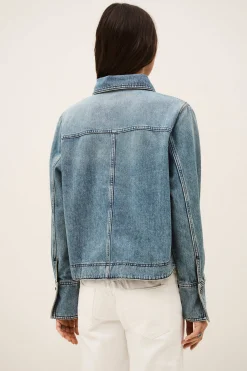 TAVY top denim droit