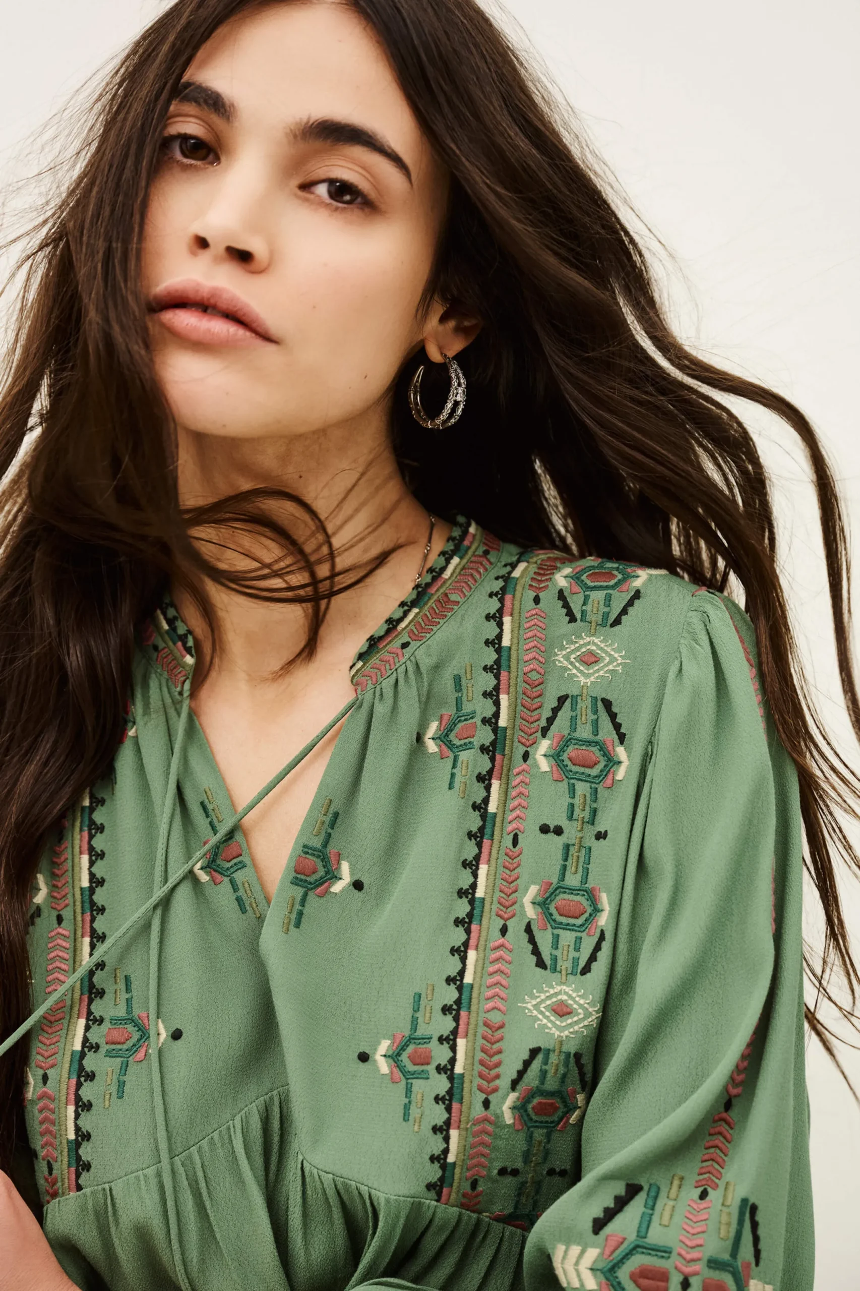 TELMA robe mini brodée
