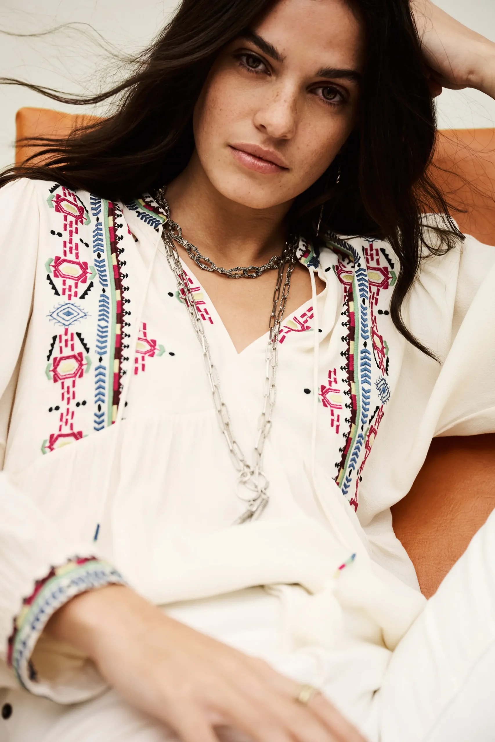 TILT blouse brodée ample