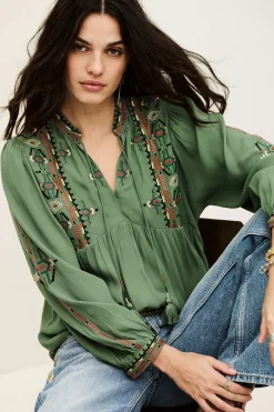 TILT blouse brodée ample