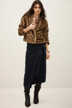TIMY jupe midi denim