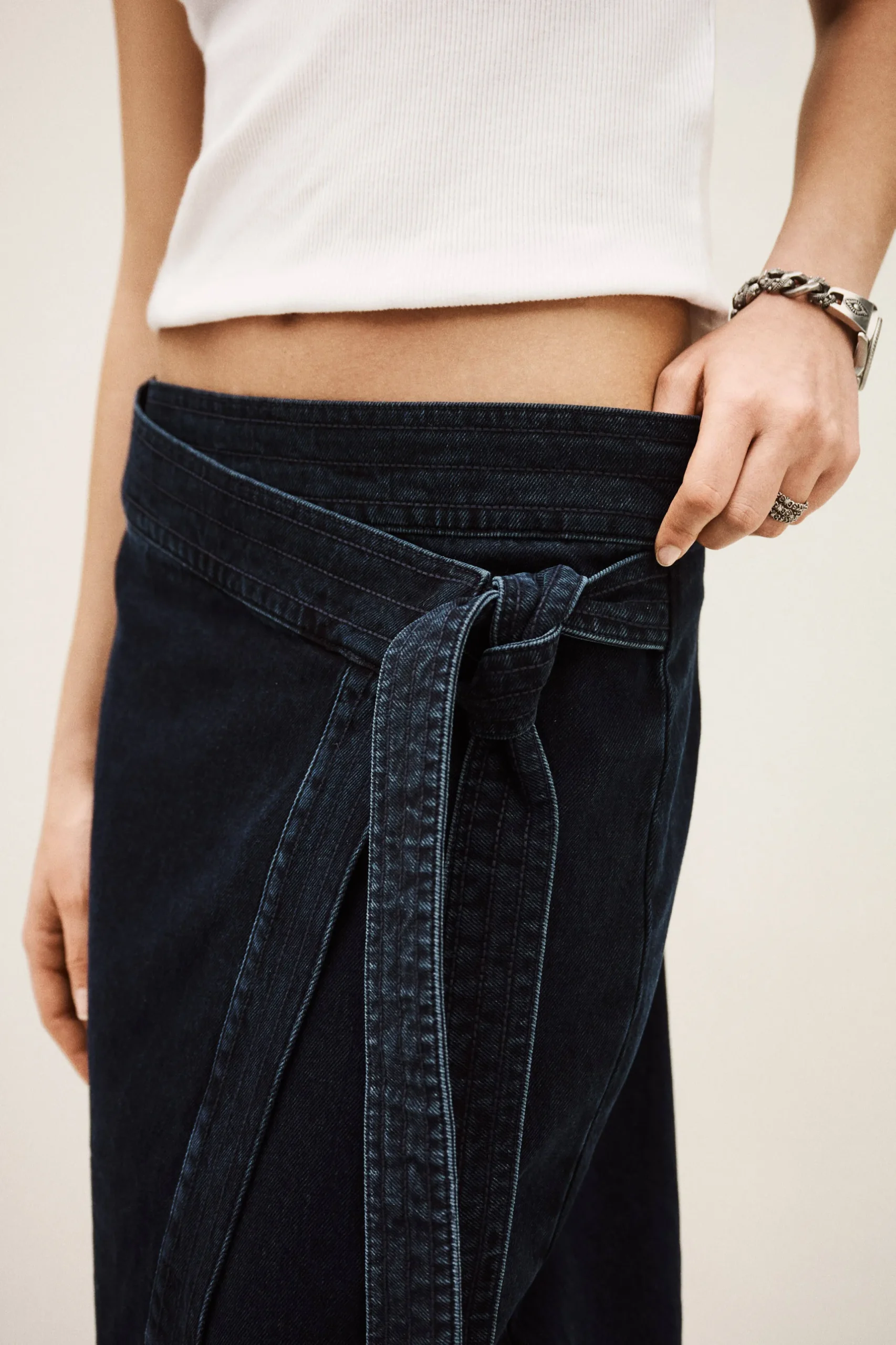 TIMY jupe midi denim