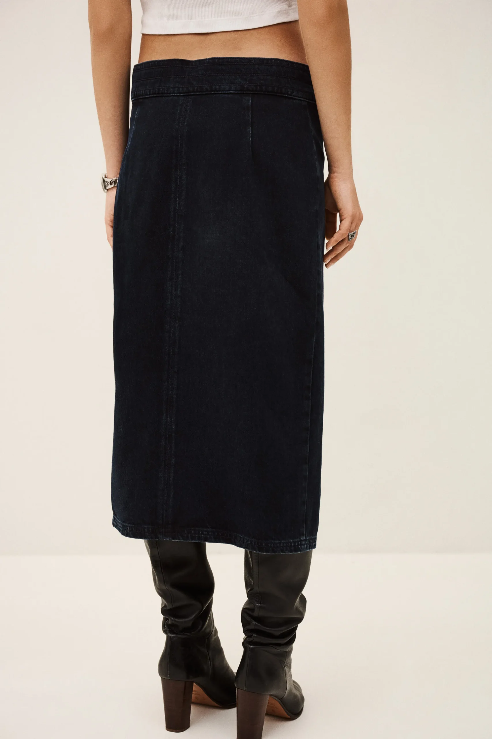 TIMY jupe midi denim
