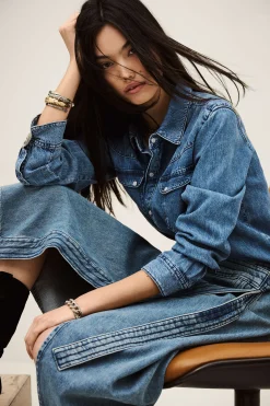 TIMY jupe midi denim