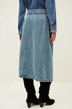 TIMY jupe midi denim