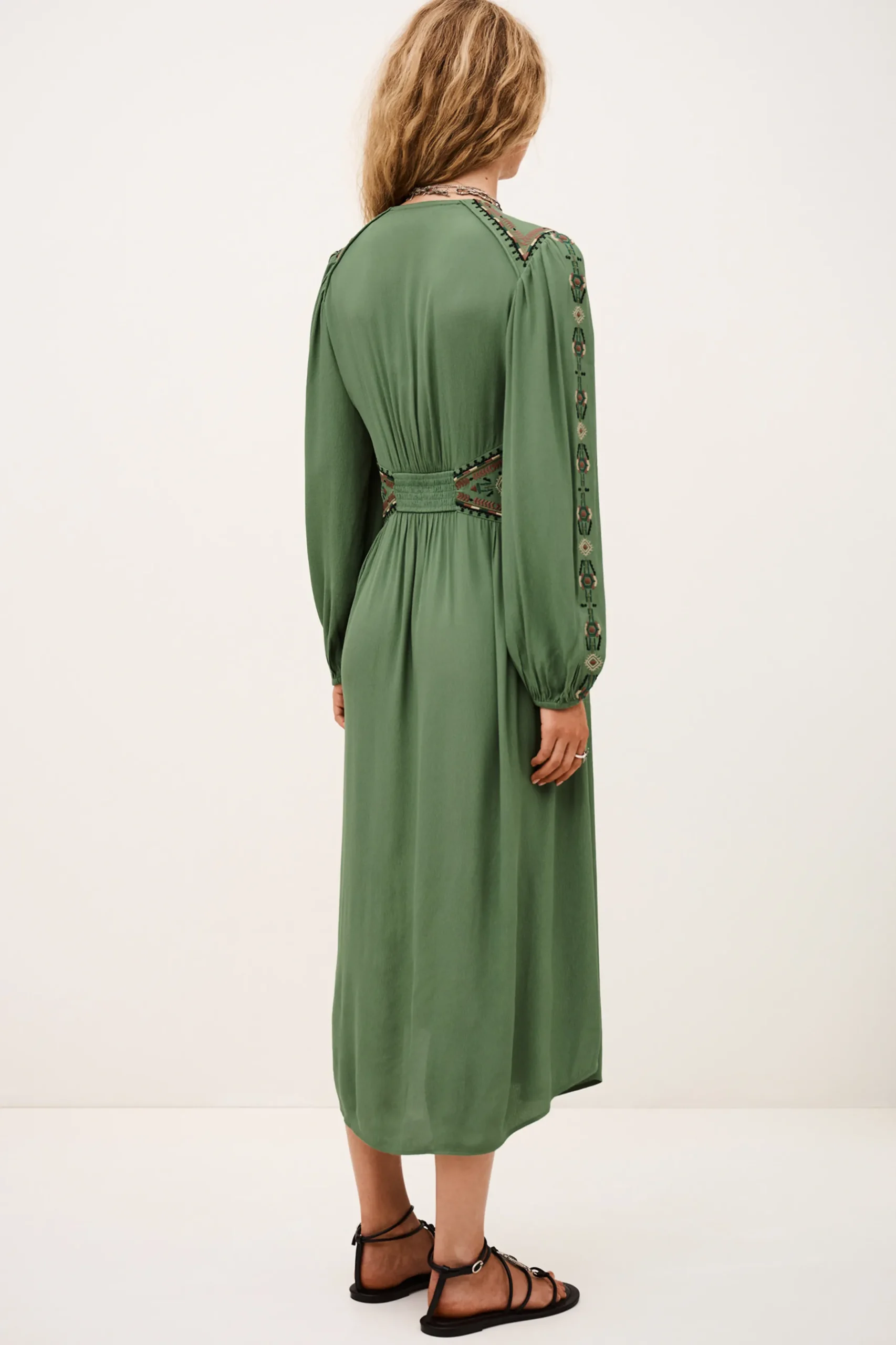 TINA robe longue brodée