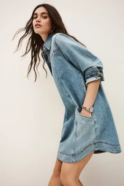 TONA robe chemise denim
