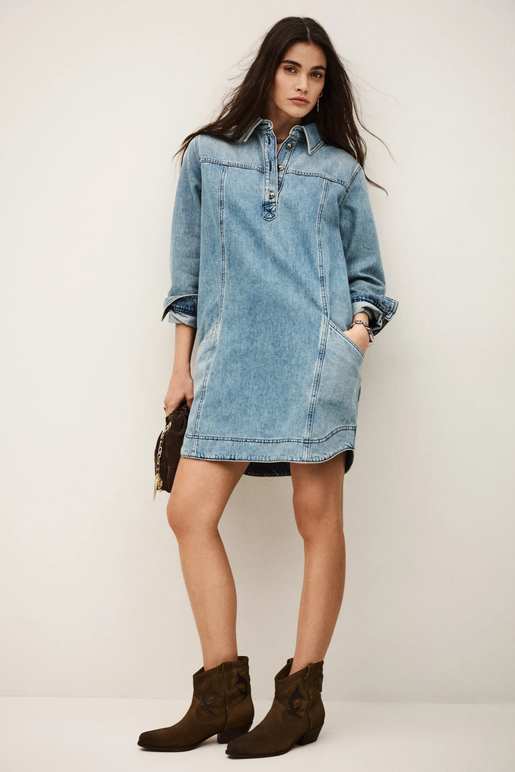 TONA robe chemise denim