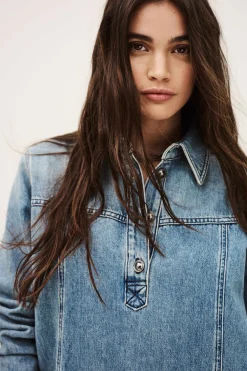 TONA robe chemise denim