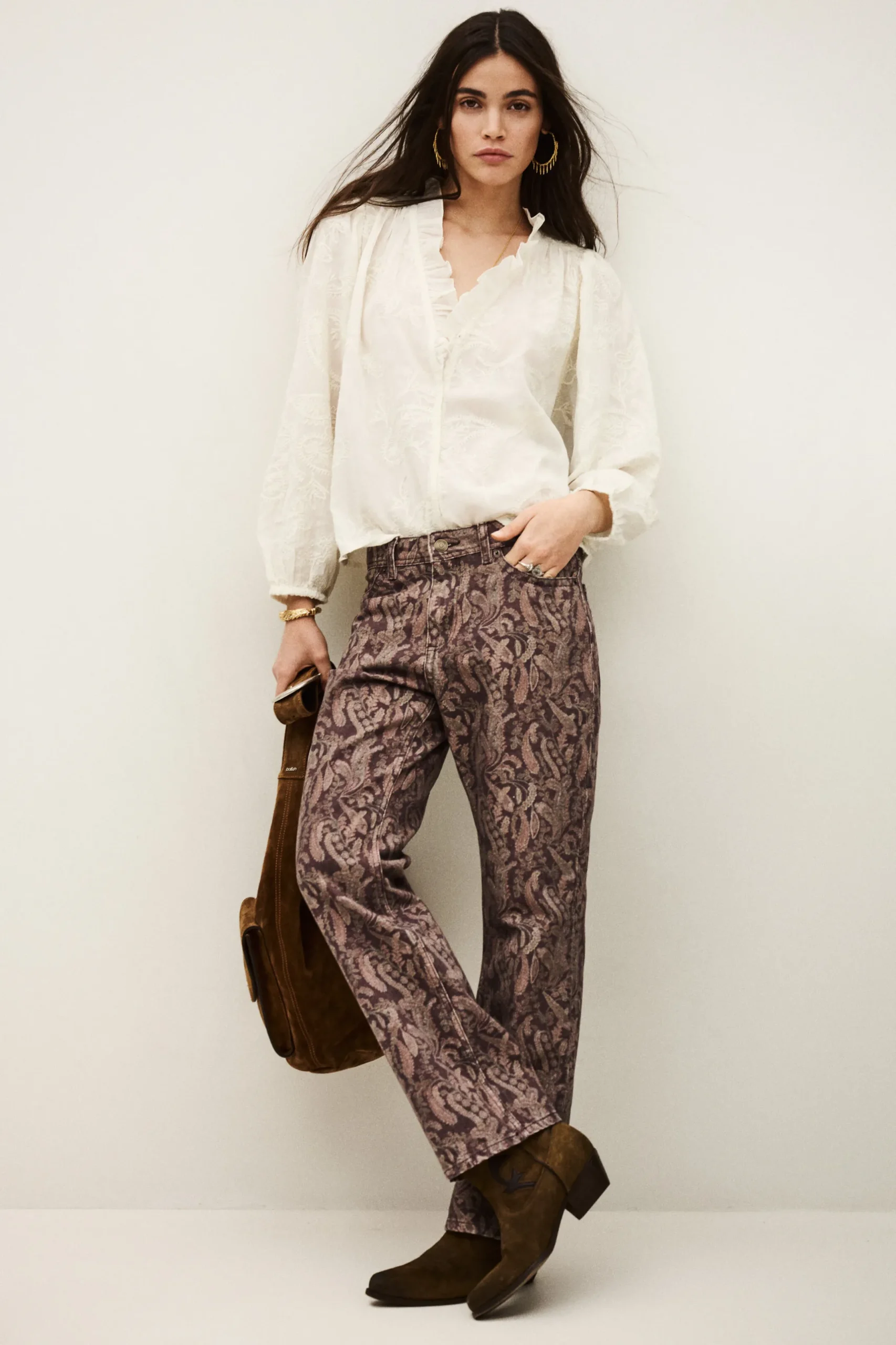 TOOTY jean bootcut imprimé