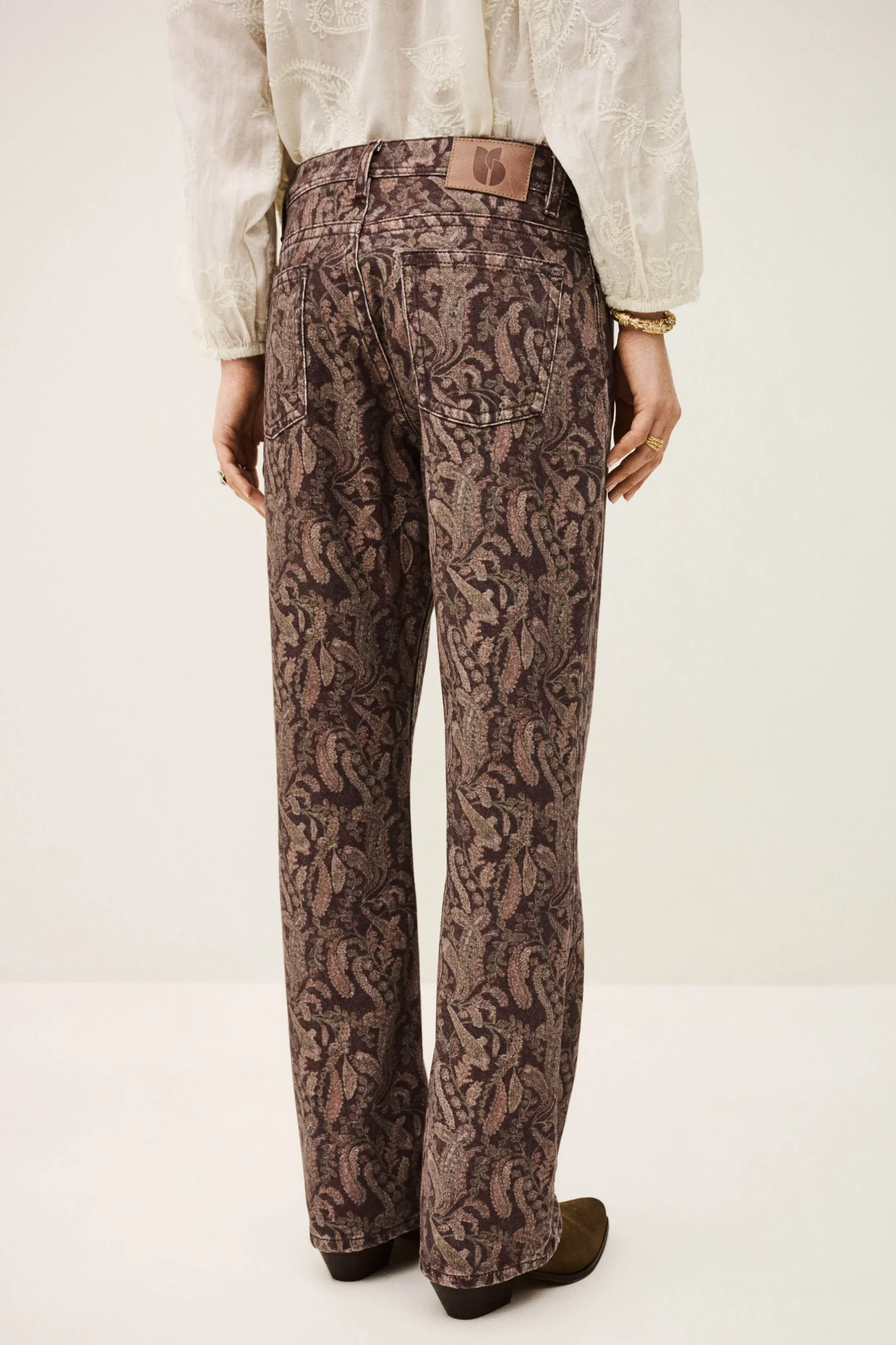TOOTY jean bootcut imprimé