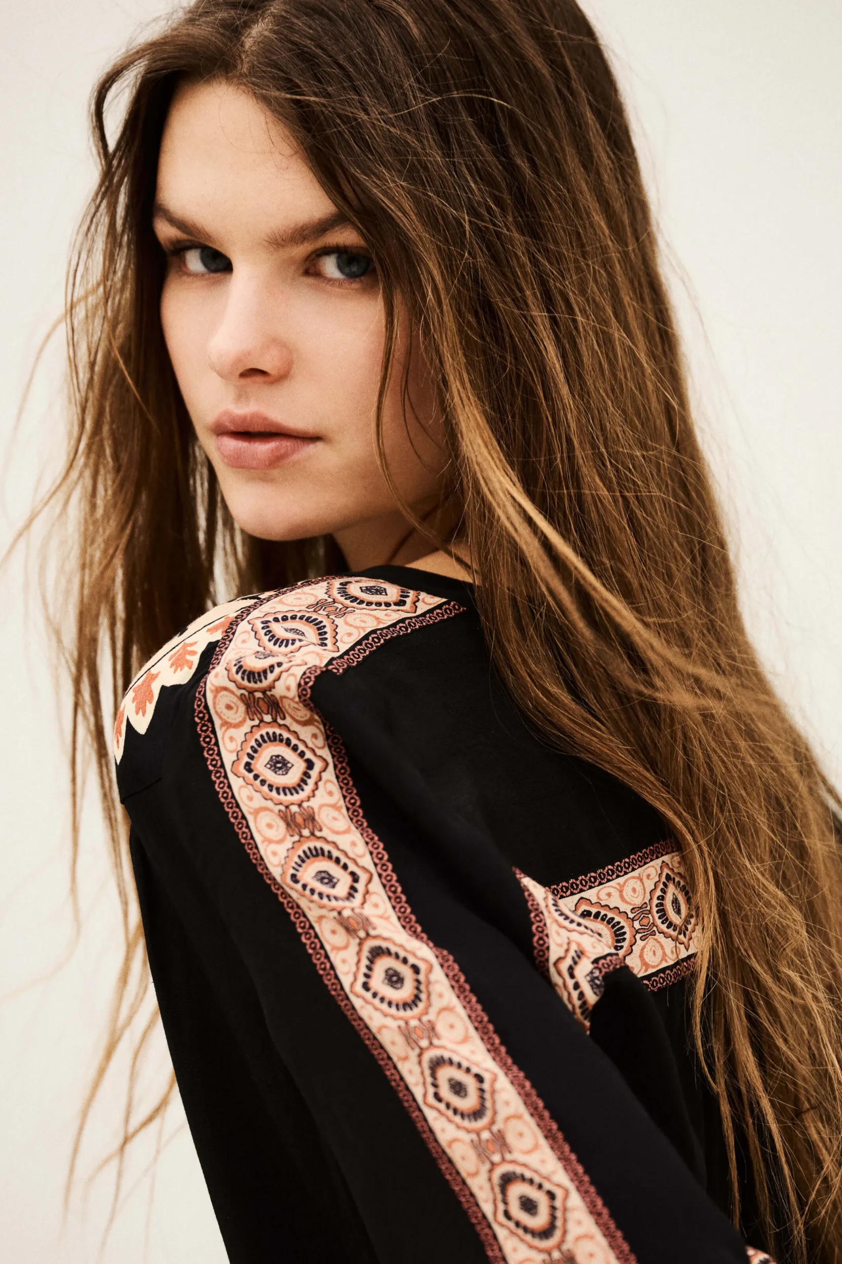 VALDA chemise loose imprimée