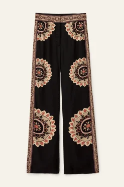 VALLA pantalon évasé imprimé
