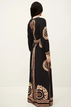 VERA robe longue imprimée