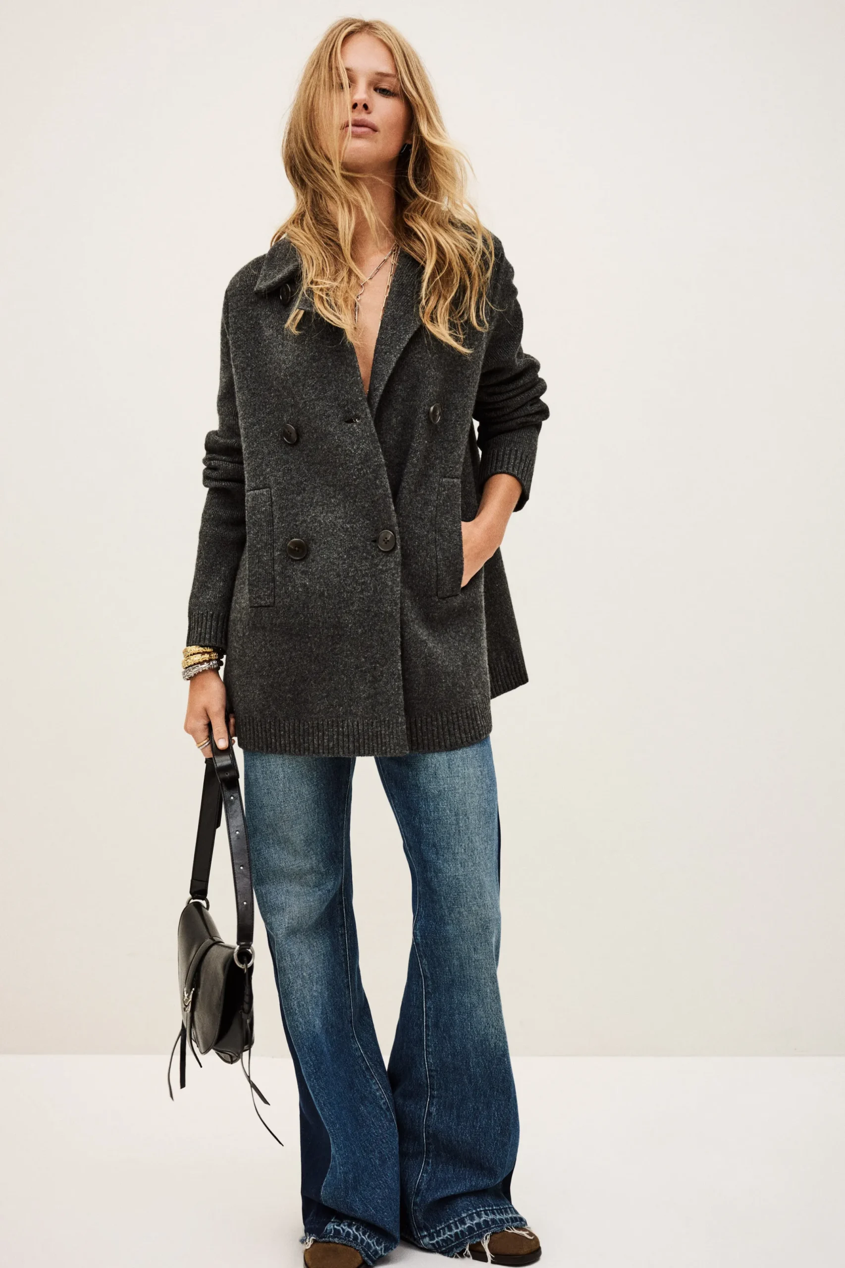 VESTA gilet manteau maille